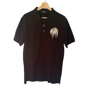 Just Cavalli Men’s Polo‎ Short Black Onyx Logo Size XL